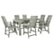 Highwood Usa Weatherly 7pc Rectangular Counter Height Outdoor Patio Furniture Dining Set 84 x 42 AD-ST7WL2CO5BA-EUC - alternate 1